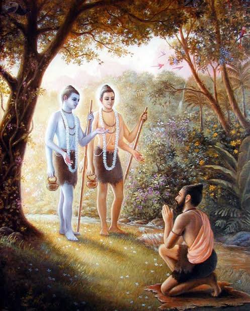 “Nara-Nārāyaņa, the two incarnations of Visnu, are performing penance at Badrikāśrama Khanda in Bhārata-varsa. Śiva, in order to accept their worship of the Pärthiva-linga arrives there daily. Once Nara-Nārāyana asked shiva to stay there forever for their adoration.