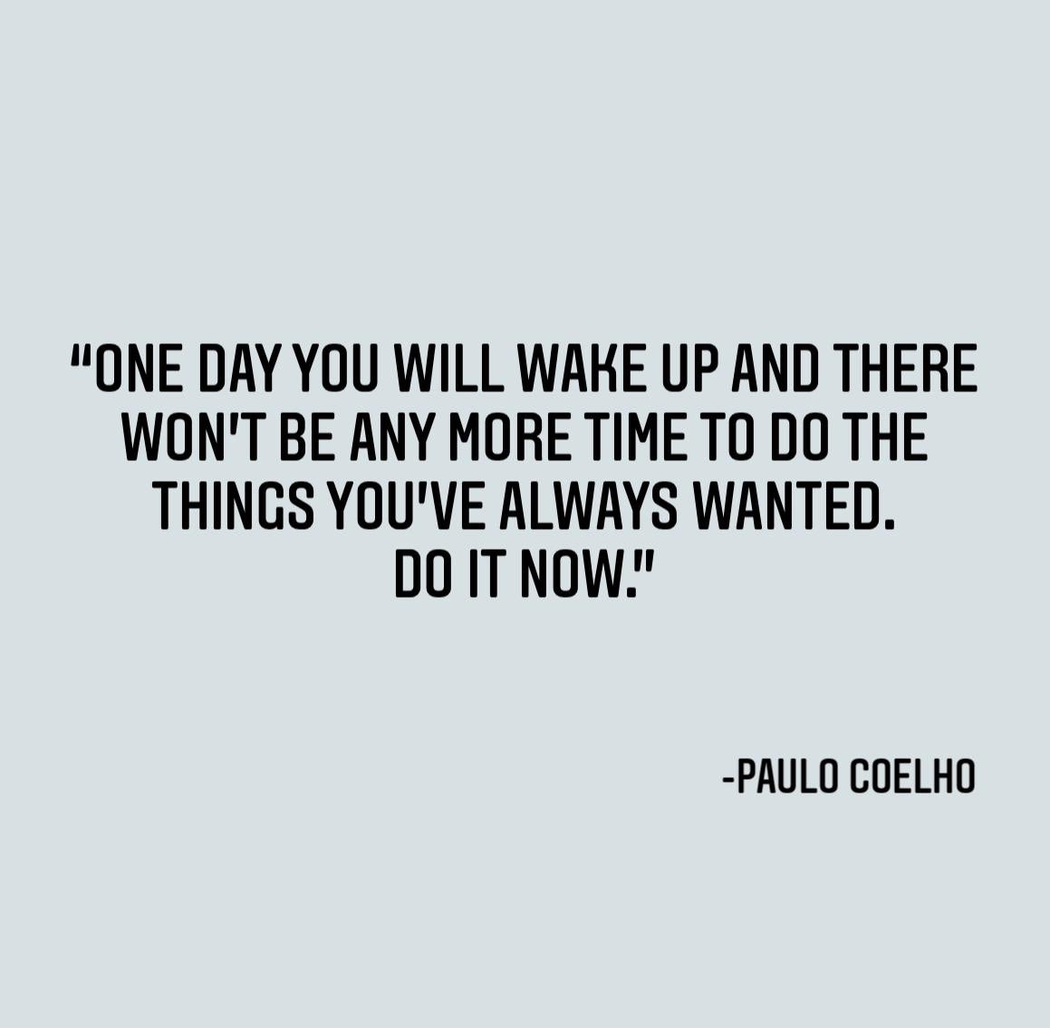 DO IT NOW #SundayInspiration 🙏🏽🤍