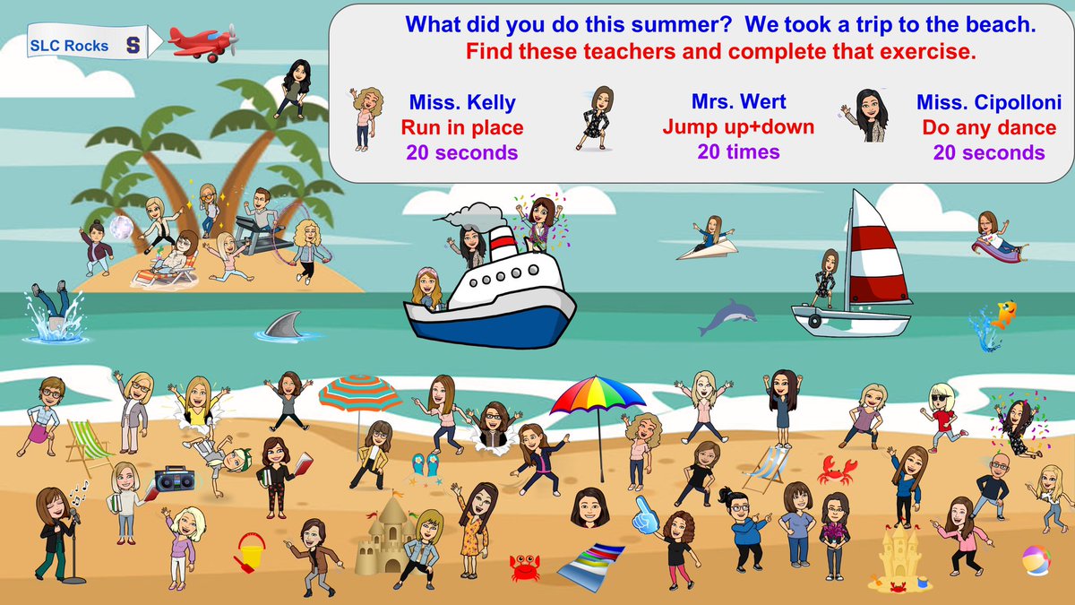 PhysEdETR's tweet photo. The SLC Staff is up to the challenge.  We are excited to meet our new students!                                                                

Jumping on this new trend. I got this idea from @mrsbradenPE and @mrb_physed. Thank you!

#PhysEd #slcsuperstars #PrideInAllThings https://t.co/Us7upVuXgT