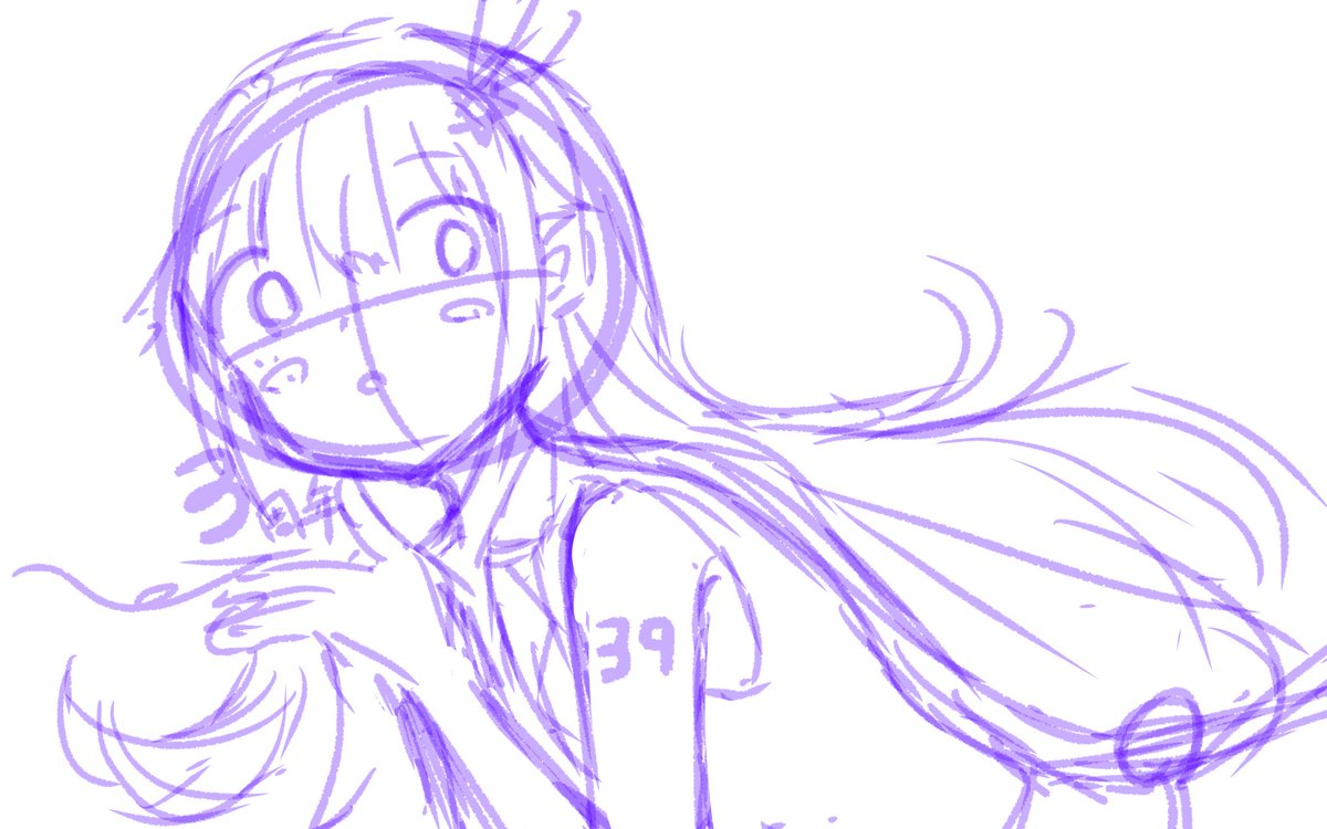 今回のラフ 線画などです 去年は愛言葉 をモチーフにして記念イラストを描いた うーだーの漫画 今回のラフ 線画などです 去年は愛言葉 をモチーフにして記念イラストを描いた うーだーの漫画