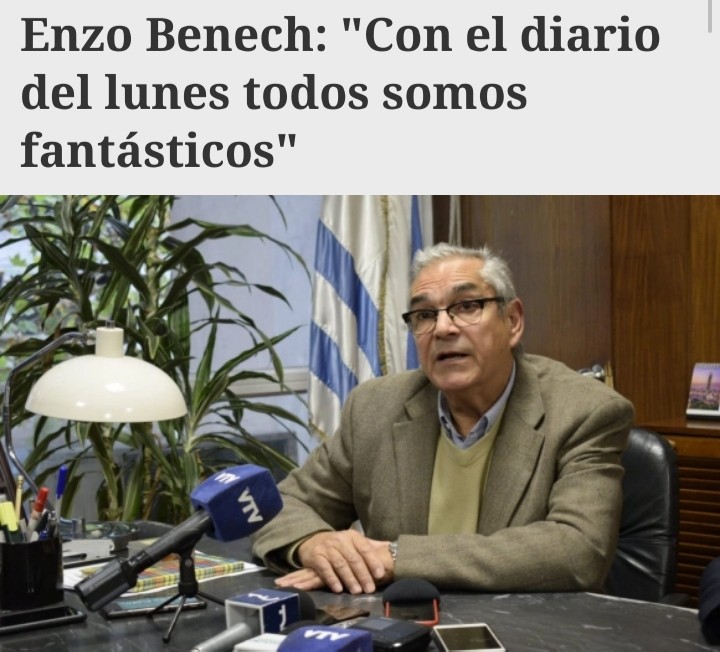 urraburu's tweet photo. Ex #MGAP Enzo #Benech - en cuyo turno un contador anónimo le puso rueditas al Fondo de la #Granja y se lo llevó- dice que "hizo lo que pudo" y que "con el diario del lunes todos somos fantásticos".
Buen empleado público, irresponsable y lector de diarios.
#estatismo = #corrupcion https://t.co/80K1V3pmeg