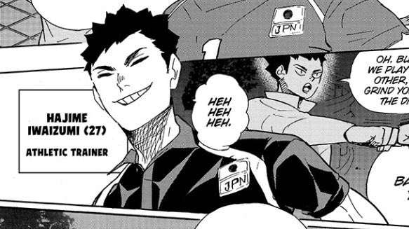 the way iwa's whole face scrunches up when he smiles :( 