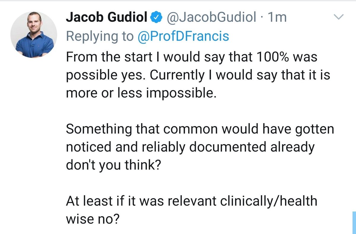 Exactly.The job of a scientist is to recognise when a thing is unknown and to develop an experiment to find out.If someone is today telling you what that proportion is, what do you know about them?