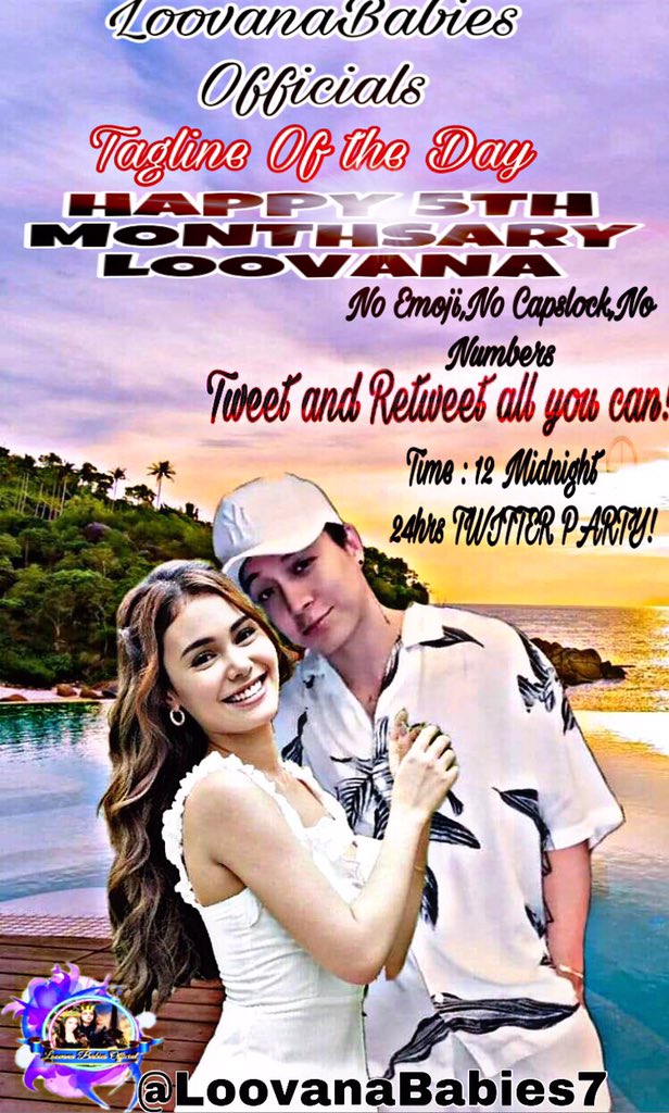IvanaBabies3's tweet photo. ATTENTION LOOVANA BABIES FANMILY 

SAVE your TWEETS now aariba tayo ngayon in 30mins 

Are you guys ready!!!
@DJLOONYO2 
@IvanaAlawi 
@LilWayne_143
@LoovanaAngels
@LoovanaEagle
@LV_Worldwide
@LoovanaUniverse https://t.co/cH4Qr3xn4W