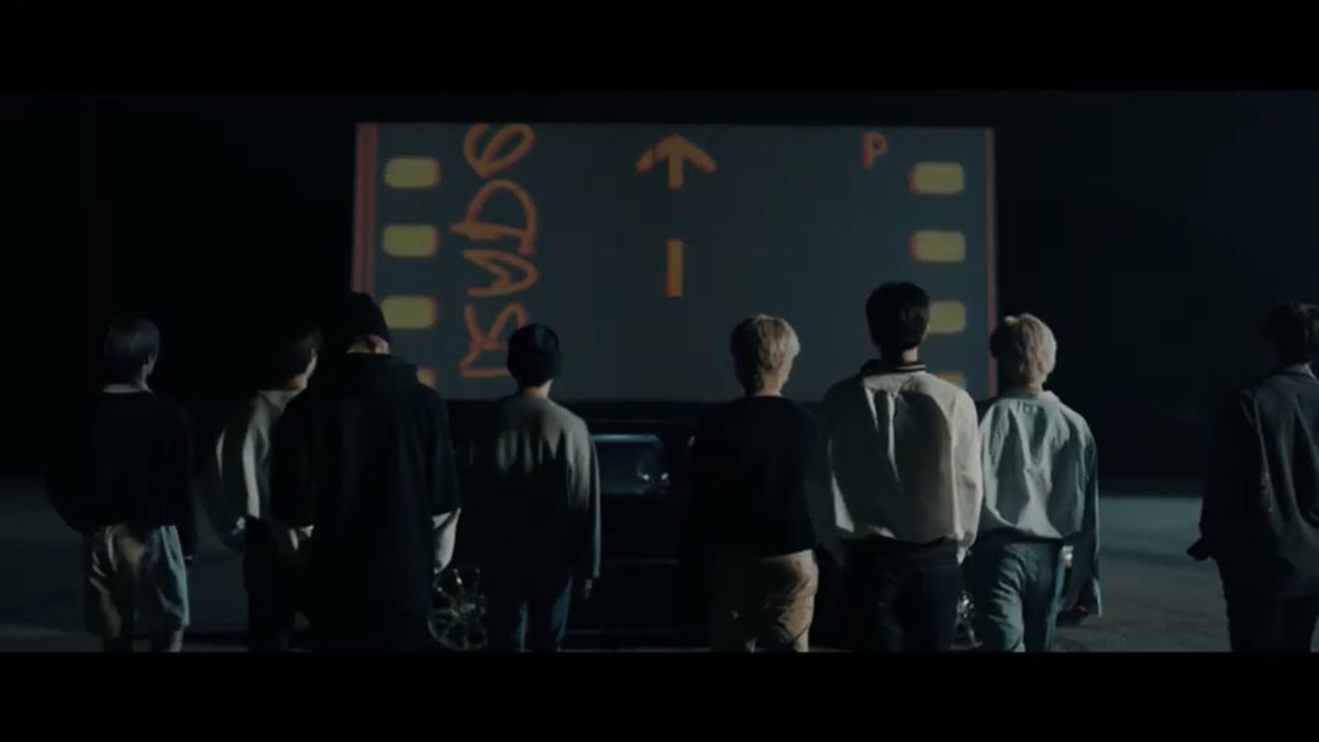 The same writing from on track on the screen evidence that this mv is them going back to the time of ontrack. Watching film can bring back memories