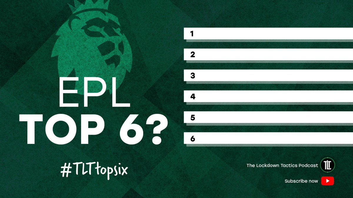 lockdowntactics's tweet photo. Less than ONE WEEK until the @premierleague is BACK! 

🔴 Will @LFC retain their top spot?
🔵Can Pep make it a trio of titles at @ManCity?
⚪️Can @LUFC hit the top 6?

Let us know in the comments who you think will make the #TLTtopsix ⬇️ https://t.co/lhp1AIvyOC