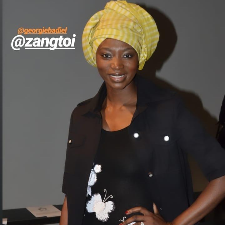 bmodelmag's tweet photo. Tbt: @georgiebadiel attending at @ZANGTOI February 2020 Fashion Show.  
#nyfw 
#tbt 
#ss20 
#zangtoi 
#redcarpet 

Credit #bmodelmag https://t.co/cBTp9AcrAb