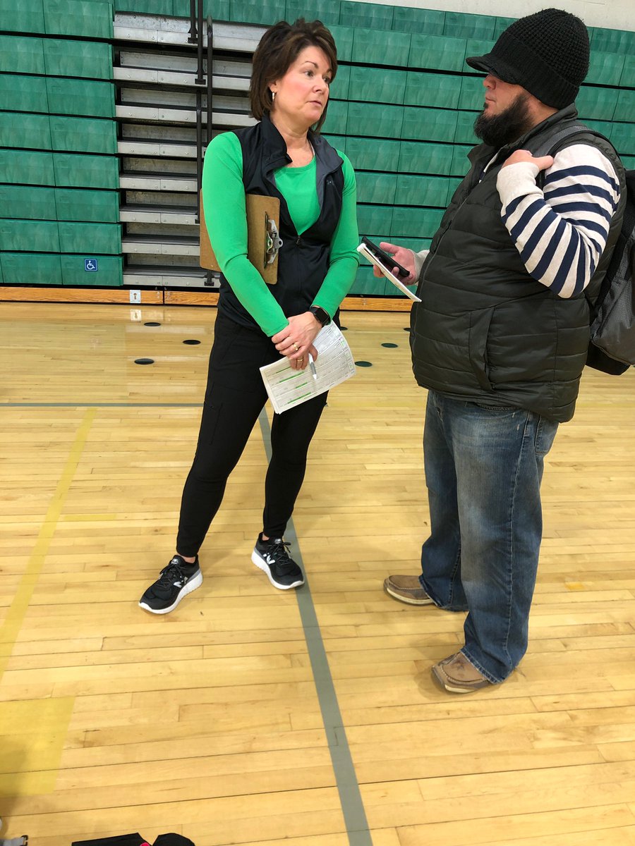 SEVOLLEYBALL1's tweet photo. HBD @DanaBecker  Glad to have you back in the press box - Mask and ALL! 🥳😷@SEGaels @athletic_se https://t.co/XKB4biyc7d