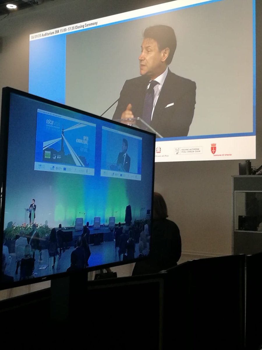 Esof 2020 Trieste, sogniamo il futuro e l'innovazione insieme al Premier Conte e agli altri ospiti del Forum ibrido, on-line e on-site, giunto al suo "gran finale" #hybridevents #eventprofs #esof2020 #Conte #event #onlineconferences #concretiecompetitivi #italialive #eventtech