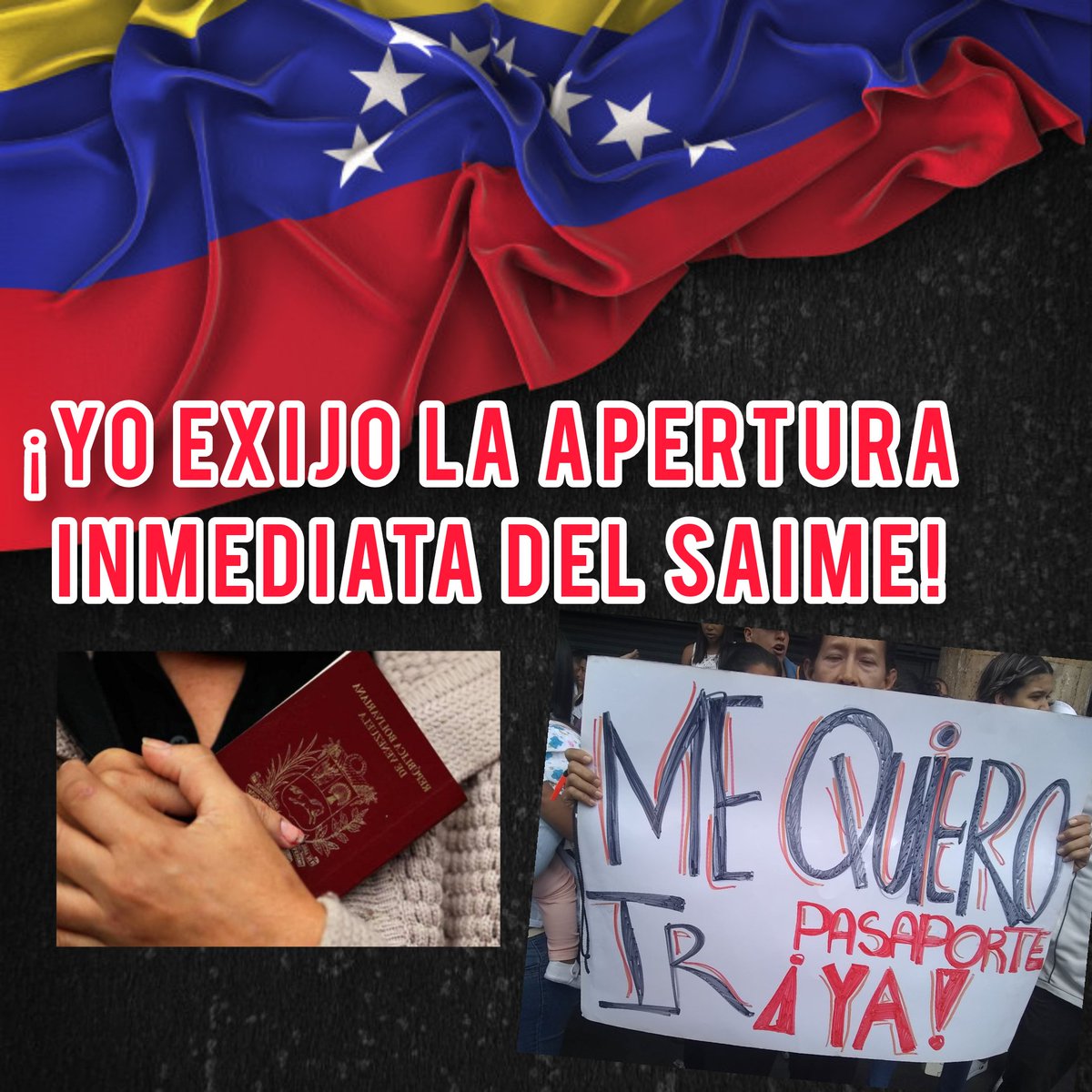 Yennaly3's tweet photo. #Saime yo exijo la apertura inmediata del #Saime  @VenezuelaSaime  es mi derecho tener mis documentos de identidad.  Y está siendo vulnerado. Ponte a la orden del pueblo Ya! #AbranElSaimeYa https://t.co/w2na82FuEm
