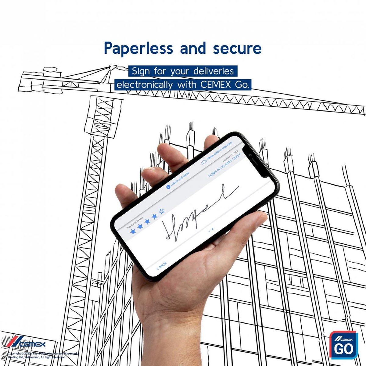 CemexEgypt's tweet photo. With CEMEX Go your orders are in great hands: yours. Our digital tool allows you to manage orders and deliveries with just a few quicks, staying safe and paperless. 
https://t.co/yCqRJsWXIL #ConstructionIsEssential 
#CEMEXEgypt https://t.co/6J0dPRtW9J