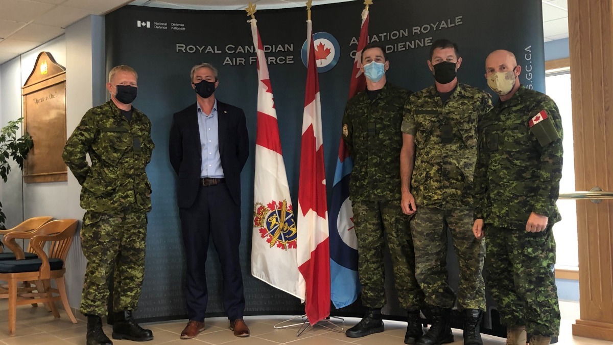 TimHoustonNS's tweet photo. Thank you to Colonel Cook and members of @RCAF_ARC for the recent tour of #14Wing Greenwood.

As the son of an Air Force veteran, I recognize the huge importance of the military footprint in Nova Scotia. https://t.co/8wWtz8U0Uw