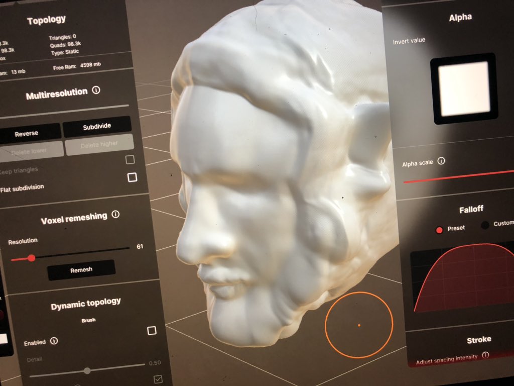 qifeng666's tweet photo. First time used Nomad @nomadsculpt  waiting more tutorials #nomadsculpt https://t.co/FvViO9SL4p