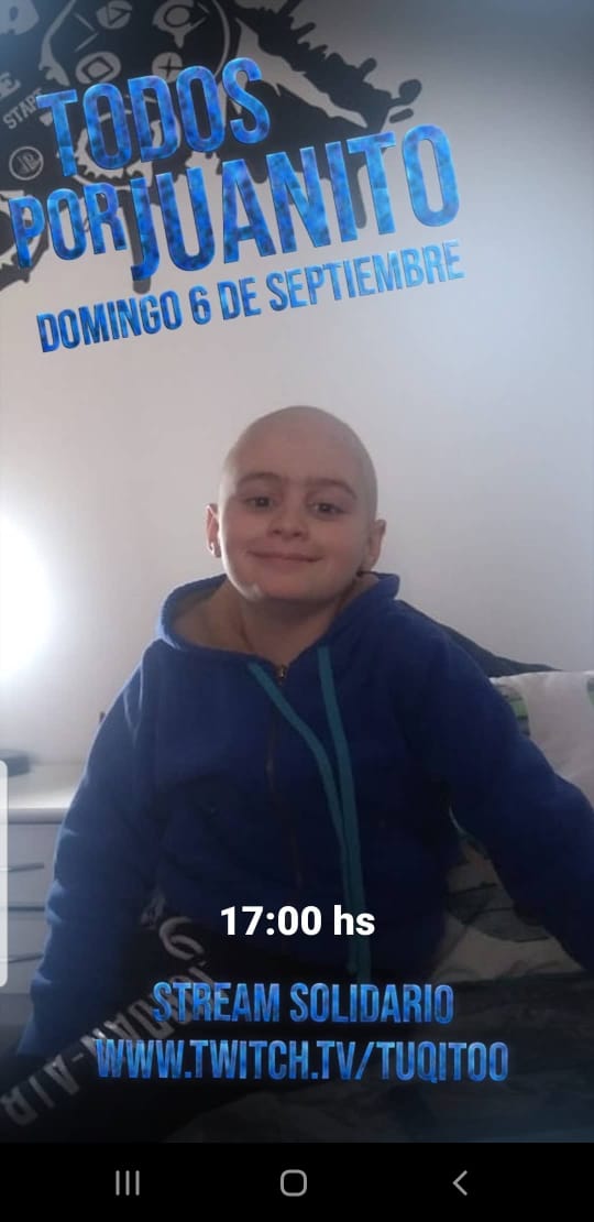 SolBreviere's tweet photo. Hoy mi novio y mis hermanos van a estar haciendo un stream solidario para Juanito el primito de mi novio, por favor si lo pueden difundir nos darian una mano gigante https://t.co/Qafqtj7pxr