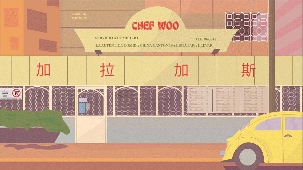 carloscarrenio's tweet photo. Hoy ilustré al Chef Woo de Los Palos Grandes. https://t.co/4VPKe4D0Cl
