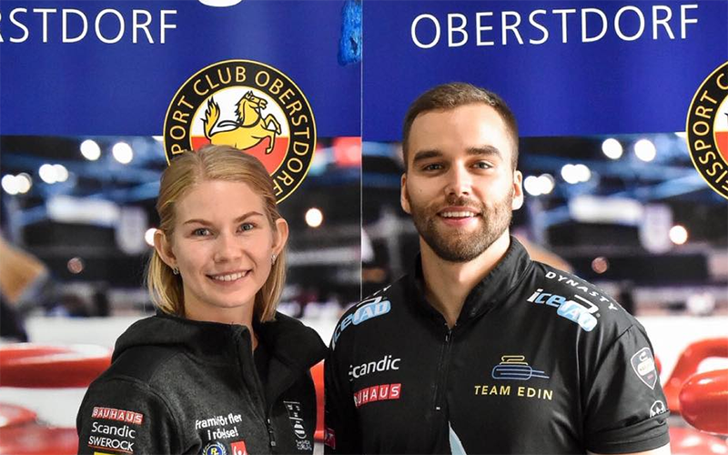 CurlingZone's tweet photo. Sweden's Almida de Val and Oskar Eriksson win Oberstdorf Mixed Doubles in first event together! #curling 

Read More:
https://t.co/GpnDjR2oUt https://t.co/BZtb83A9Rj