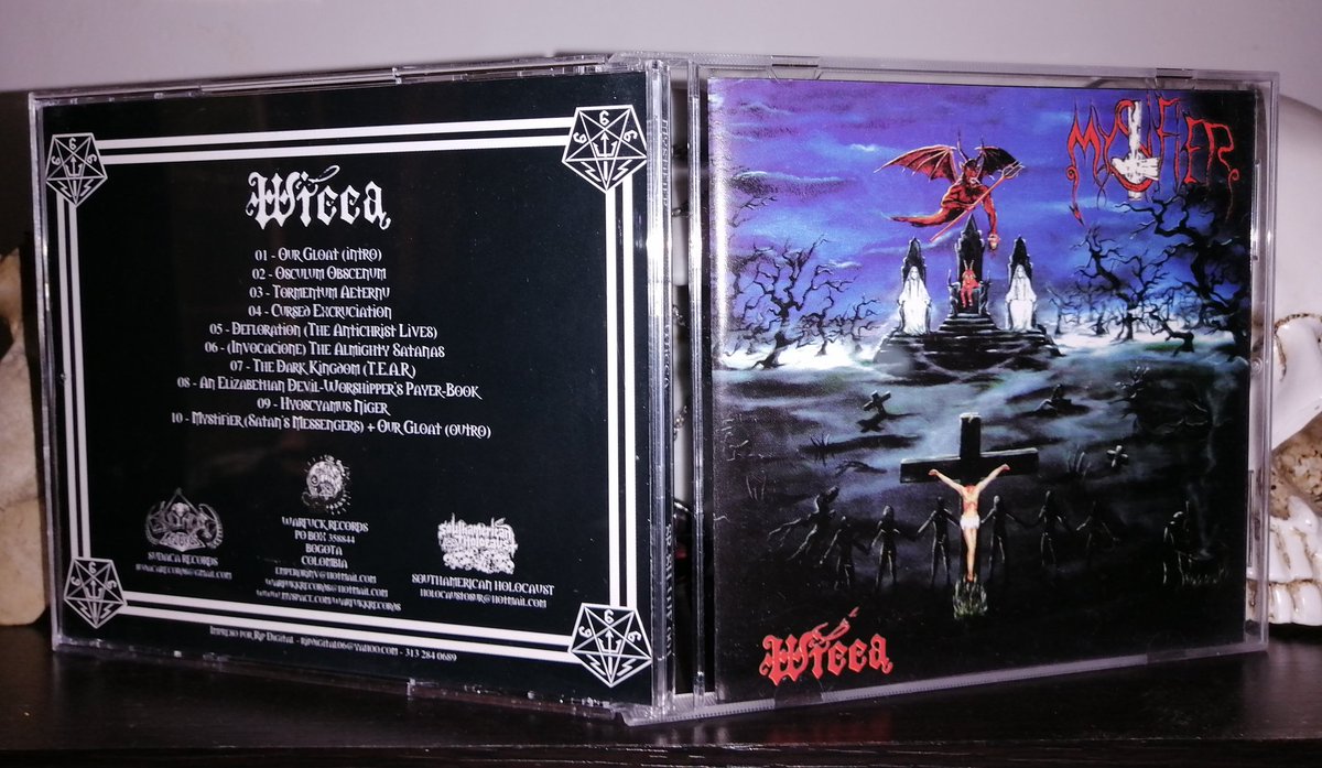 cvidal_EstuansI's tweet photo. Septiembre de 1992 #Mystifier 🇧🇷 lanza su álbum debut "#Wicca" Grabado en #RPAStudio Ing y mezcla por Alfredo Martíns
#EstemesenelMetal
#MetalSurAmericano
#BlackDeathMetal https://t.co/Xl2eElxPpl