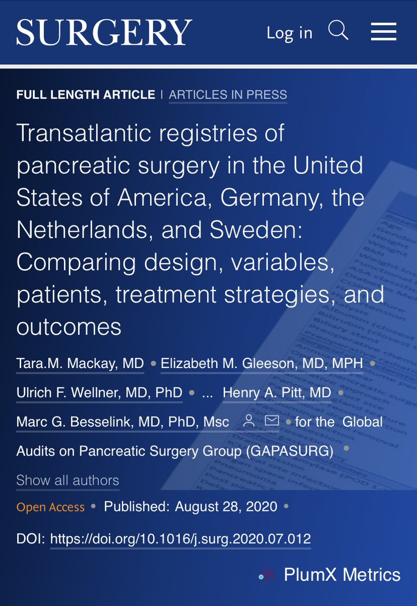 YouppiePancreas's tweet photo. Out on @SurgJournal the Transatlantic registries of pancreatic surgery🇺🇸🇩🇪🇳🇱🇸🇪 #GAPASURG

✔️ Differences in design, variables, patients, treatment strategies, outcomes👩‍⚕️🧑‍⚕️
✔️ 55 core parameters for PS registries🗒️

Inspiring work for further research need!
https://t.co/GcDColT0nW https://t.co/amAxqehpxj