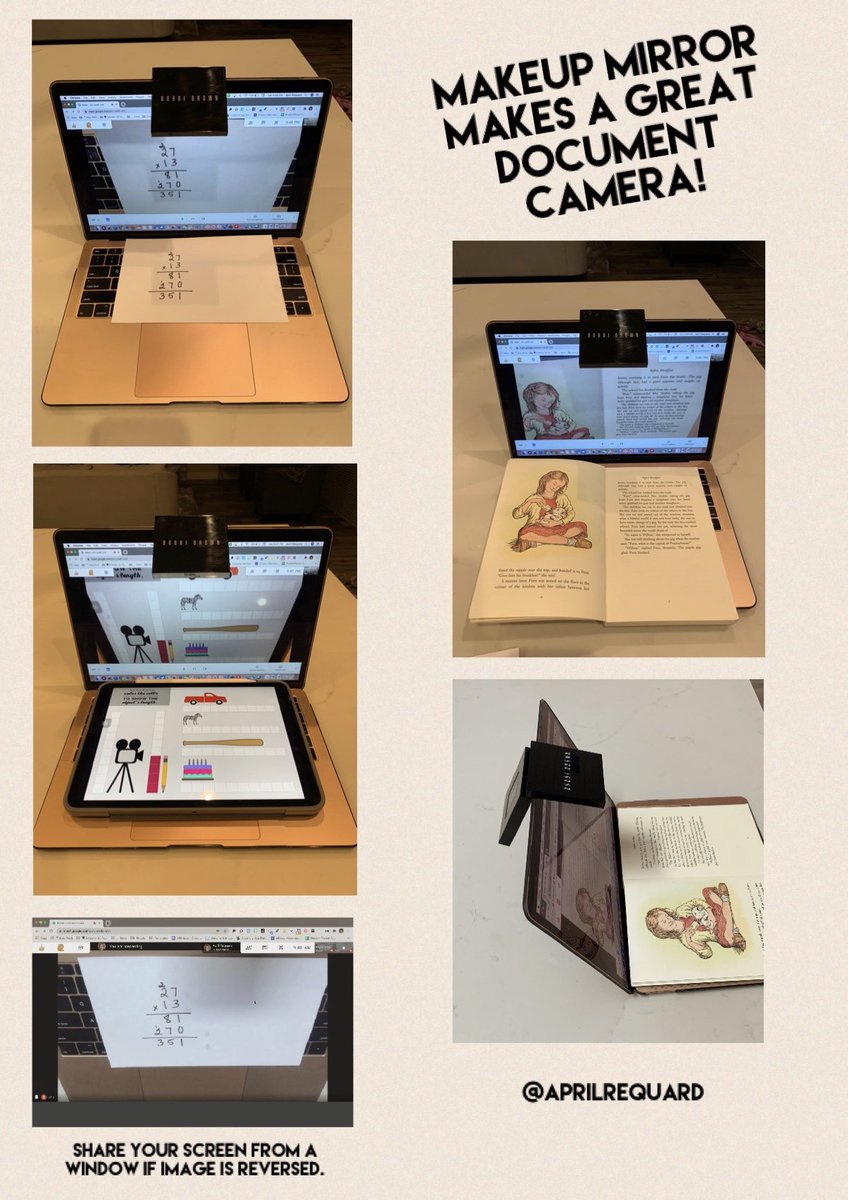 AprilRequard's tweet image. Updated image—side view and screen sharing tip if image is reversed.