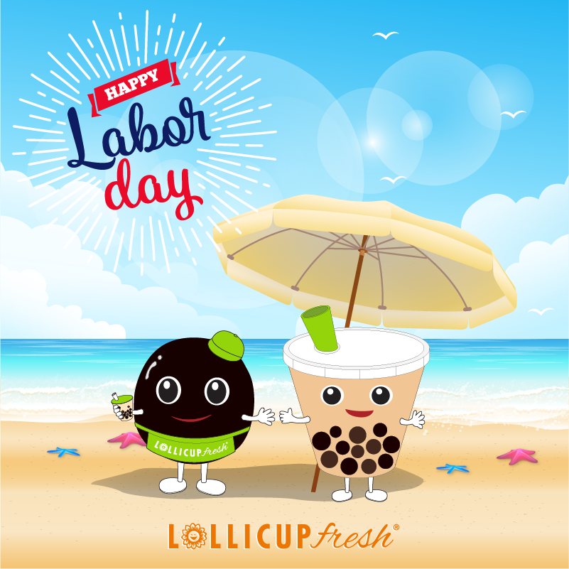 MyLollicup's tweet photo. Have a safe and fun Labor Day! Be sure to visit a LollicupFresh to cool off with a refreshing drink. 
 
☑️COMING SOON: New Location in Ontario Mills  ~~ Stay tuned for a later announcement
 
#mylollicup #laborday #bubbletea https://t.co/TNuZhzLAWv