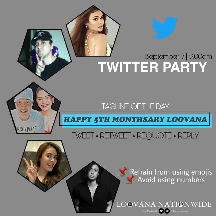 LilWayne_143's tweet photo. Twitter Party FanMily Spread to everyone! Salamat

HAPPY 5TH MONTHSARY LOOVANA https://t.co/nB9p1BEPmF