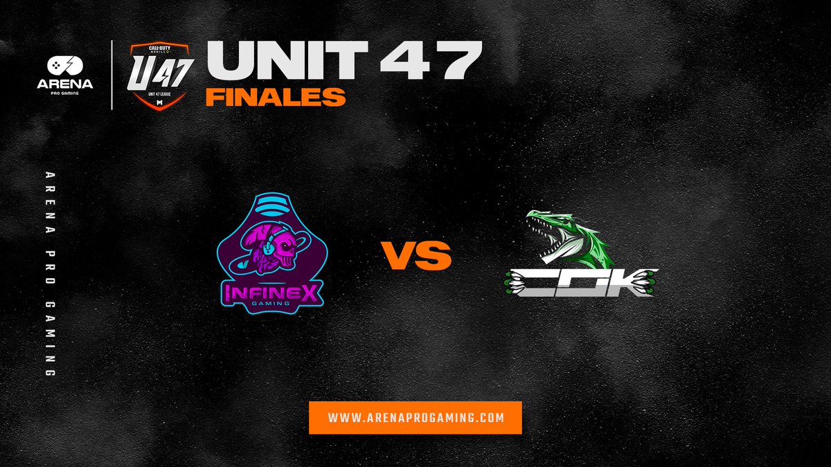 APGbot's tweet photo. 📢¡Hoy gran final de la @Unit47League!
@InfinexGaming vs #CompanyOfKillers
¿Quién será el ganador de esta temporada?
No se olviden de verlo por las redes de @47Topher📺
#APG #Unit47 #NosVemosEnLaArena https://t.co/cqMov5sOjA