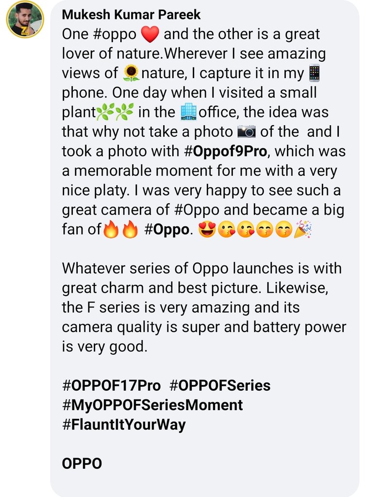 Pareek197's tweet photo. @oppomobileindia One day when I visited a small plant in the office the idea was that why not take a photo of the plant and I took a photo with #OppoF9Pro which was a memorable moment for me with a very nice platy.Fabulous Camera Quality Big Fan #OPPOFSeries #MyOPPOFSeriesMoment #FlauntItYourWay https://t.co/QhkSN1Mupu