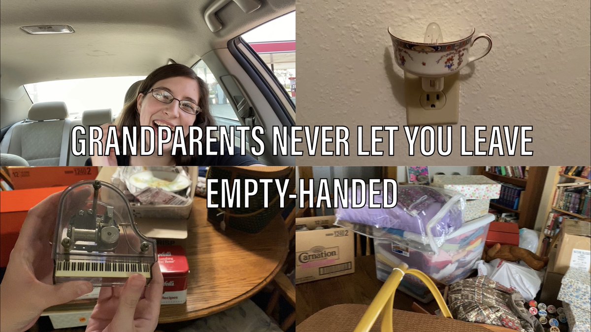Julie_Schuler's tweet photo. New vlog is up! I visited my grnadparents and brought a LOT home! This vlog is basically a haul video 😂 There are some really cool things that belonged to my grand parents AND my great grandparents here! https://t.co/cdNUF6PlKX https://t.co/J7JxqxFG70