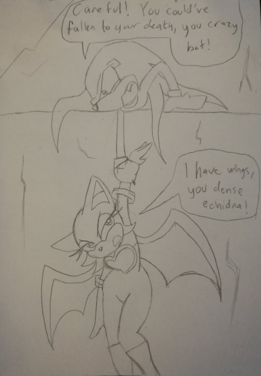 Emz1ng's tweet photo. Today on #KnucklesMonth: Tsunderes collide! https://t.co/wdqbjUg7QN
