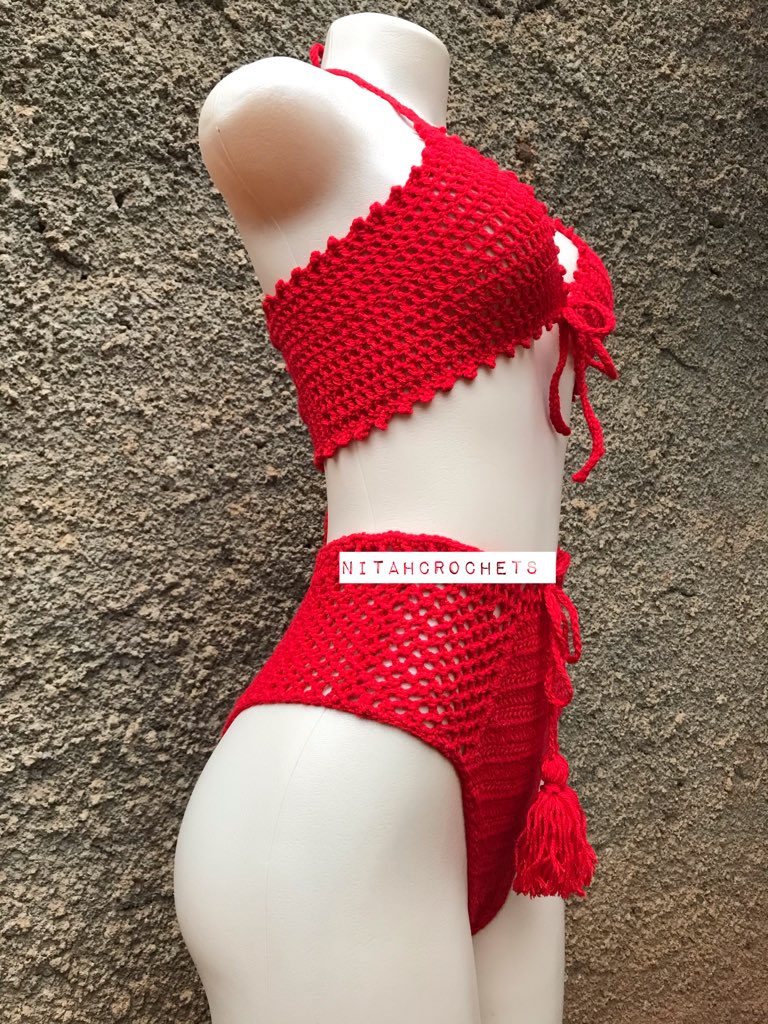 Crochet_Duchess's tweet photo. Hope y’all are doing what you do best. Crochet bikini bottom with a lil mesh panel ❣️🥰❤️ for the love of  hearts♥️ #crochetbikinibottom #crochetbikini #crochersofinstagram #crochetaddict https://t.co/YIyXhloNzg