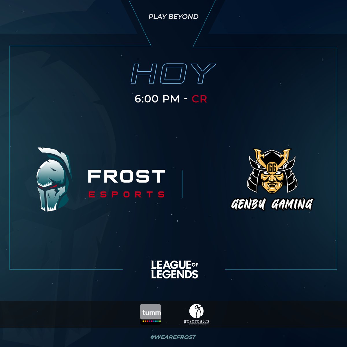 frost_esportsgg's tweet photo. ¡Llego el día de jugarse todo! 💪
Estaremos jugando la semifinal del Circuito tico de Leyendas de @LTLCR a partir de las 6:00 PM 🇨🇷 / 7:00 PM 🇨🇴🇲🇽
Twitch: https://t.co/pkr4NjOHXR
¡Esperamos su apoyo!💙
#WeAreFrost #GoFrost #Tumm https://t.co/X9AxvP6fpt