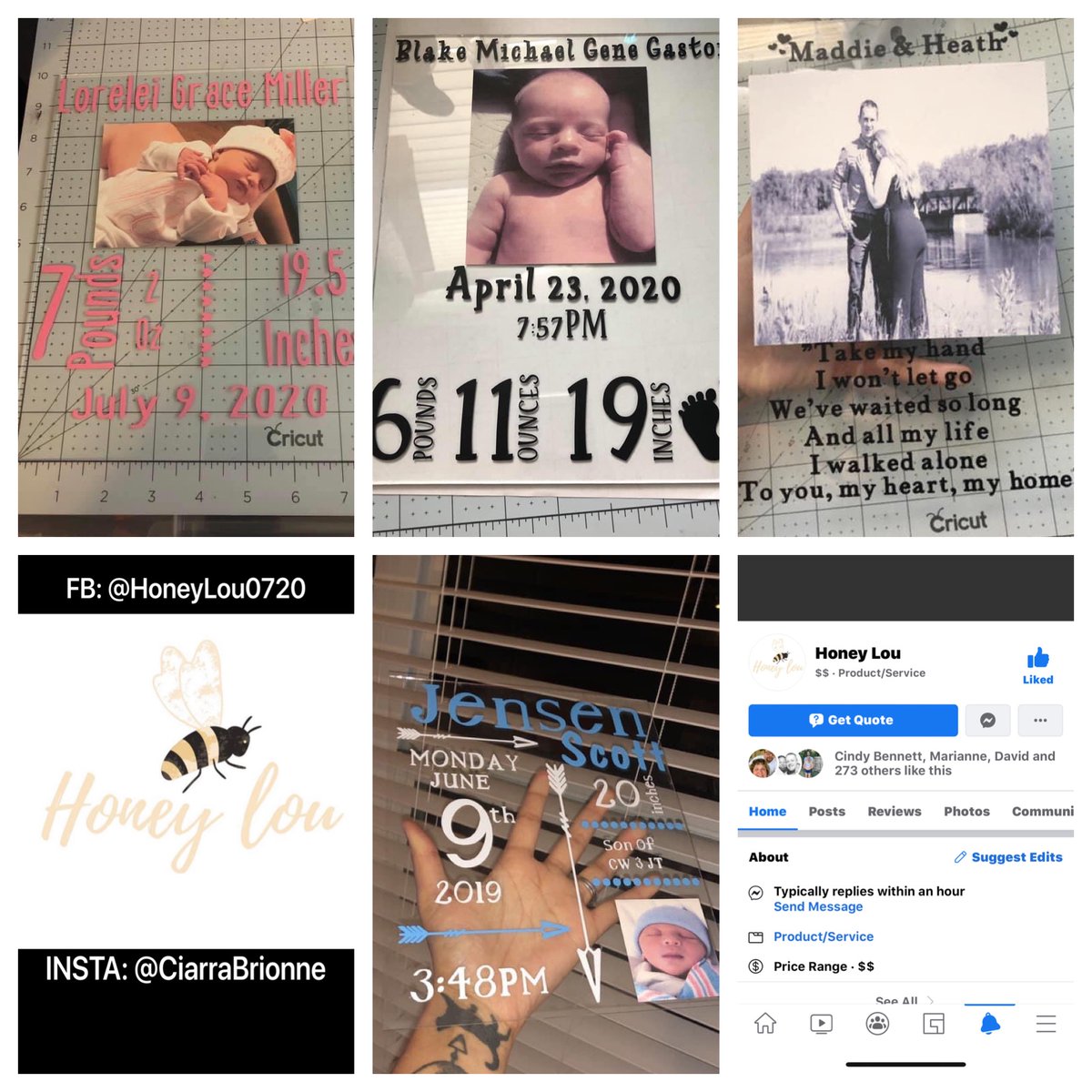 jamesturnrose's tweet photo. My wife started her own business a few months ago and it has been doing very well. She makes self defense key chains, reusable cups, plaques, and car decals. Go support her and share her page! 
FB: @honeyLou0720 
INSTA: @Ciarrabrionne https://t.co/ClEo4TUzNQ