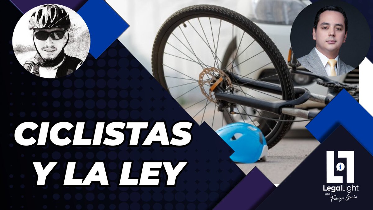 GarciayAsoc's tweet photo. 🚴⚖️ En el próximo video de #LegalLight, explicaremos la ley aplicable a los #ciclistas, sus derechos y obligaciones, las sanciones de ley y como proteger la vida de todos en las vías. 

#MuyPronto solo por #YouTube, no olviden suscribirse aquí: https://t.co/HIC5XPk8oI https://t.co/cap7HhVyWs