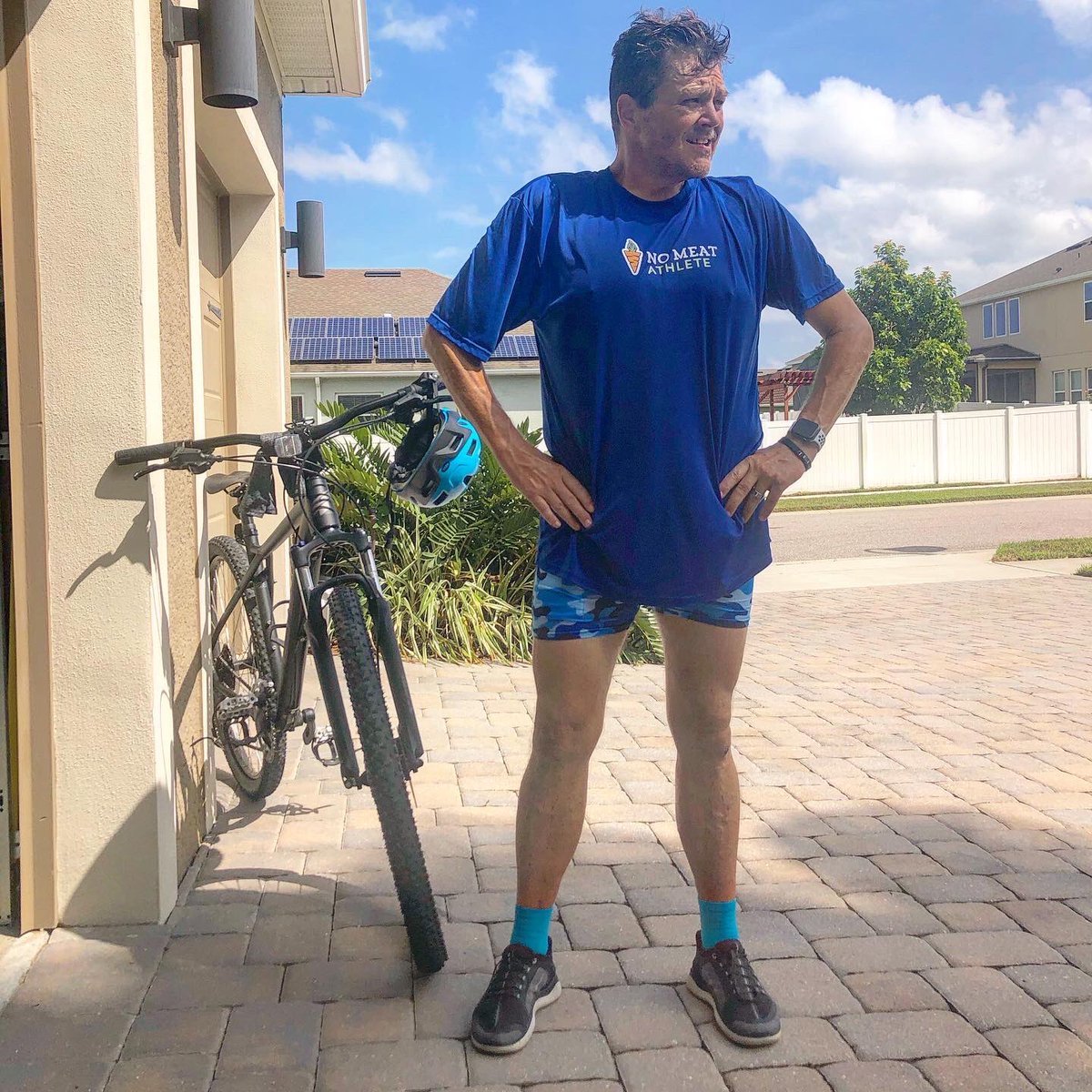 bob_page's tweet photo. Out the door with no real plan other than to see how it goes after yesterday’s 36mile ride. Ended with a lil over 27miles and feeling good. Just so good to be outside and moving. Right in the pool post ride and that felt amazing. 
#ZeroQuit
#MCRC4Life
#NoExcusesDoTheWork https://t.co/EgB2n65fjL