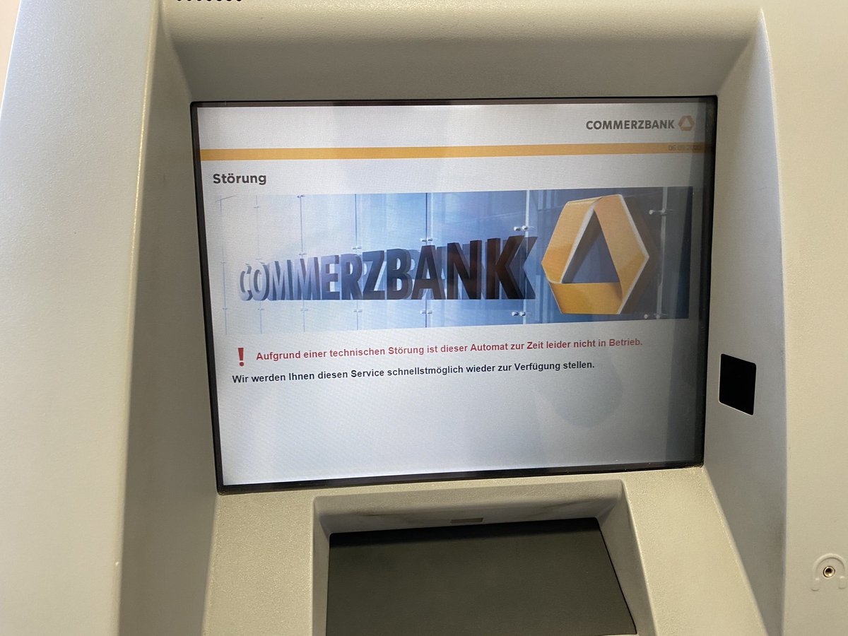 Commerzbank Die Kolleginnen Und Kollegen In Der Filiale Kummern Sich Bestimmt Bereits Um Eine Schnellstmogliche Behebung Alternativ Konnen Die Gerate In Den Filialen Hans Sachs Platz Oder Allersberger Strasse Genutzt Werden T Co