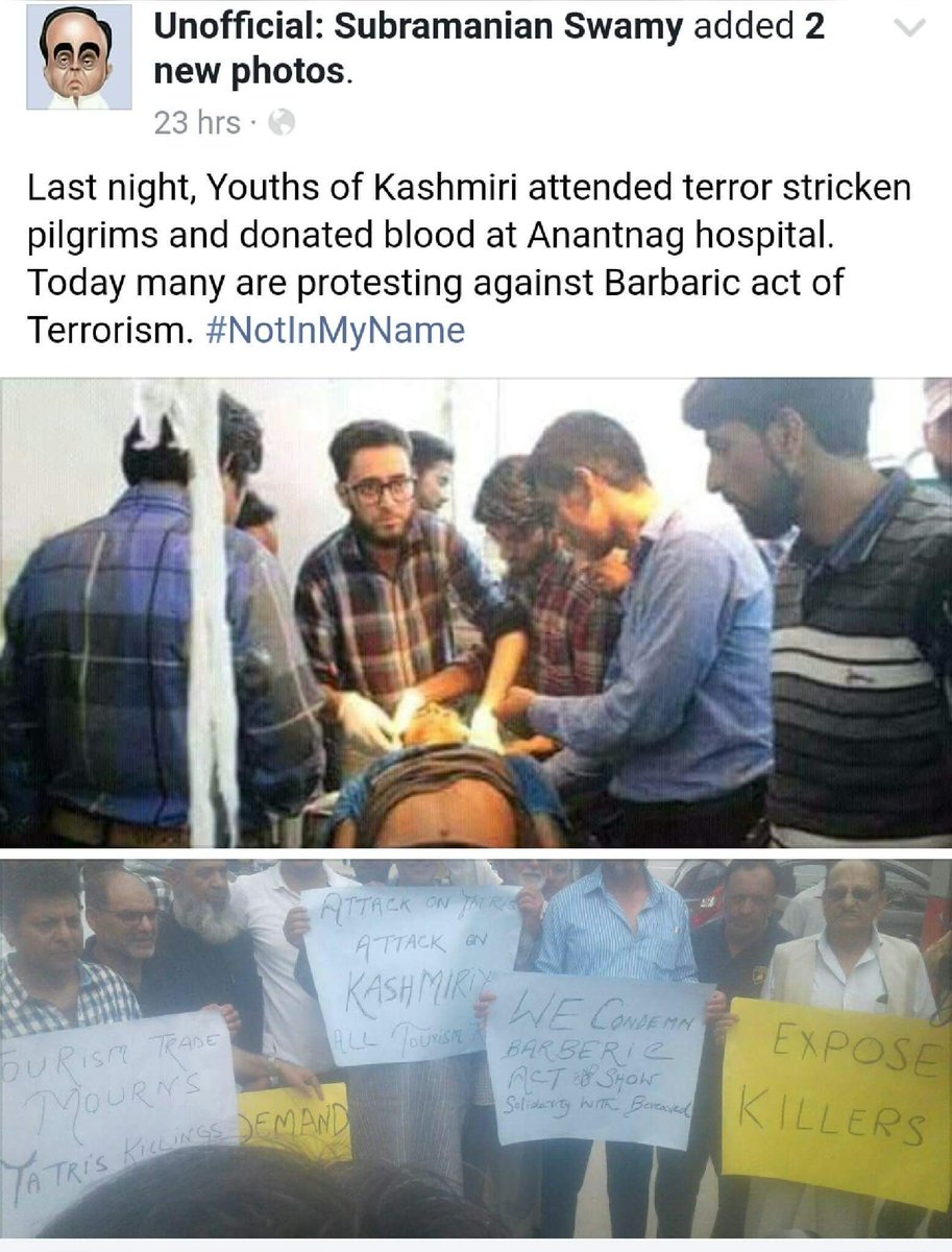 Rasode ka Factchecker  @zoo_bear run facebook page shared a Fake News of kashmiri students donating blood, when it was pic of a youth injured in protest.The kind of propaganda the  @factchecknet certified Factcheckers spread on Facebook. On which no action is taken.