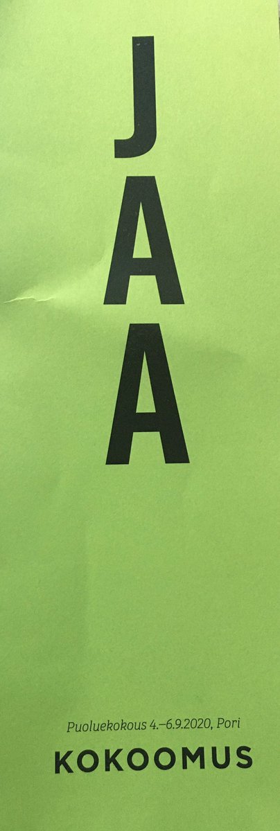 Ristolo's tweet photo. Hieno päätös #puoluekokous viikonlopulle Esikoinen kertoi liittyneensä #AKN #tuhatkunta #kokoomus Tässähän melkein liikuttuu. https://t.co/SfxqLVx2IA