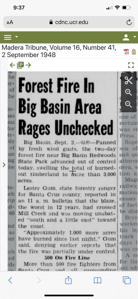 September 2, 1948, Pine Mountain Fire.