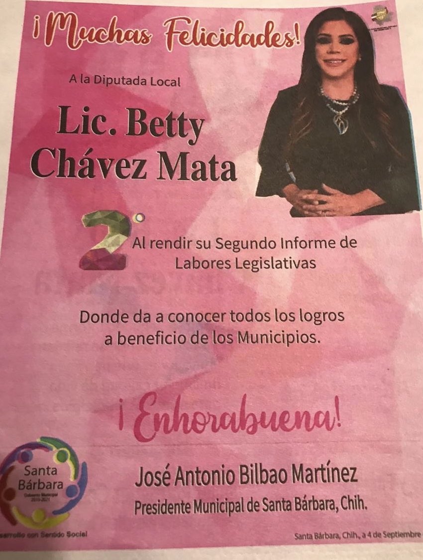 aechavez_betty's tweet photo. Agradezco sus muestras de afecto y cariño por la presentación de mi #SegundoInforme de Actividades Legislativas, hoy reviso lo que hemos logrado, pero tengo la mirada puesta en lo que falta por hacer.
Muchas Gracias🤗
#LogrosQueTransforman https://t.co/UY3q6DyFb2