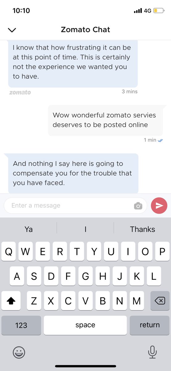 Karanjethi9's tweet photo. ⁦@Zomato⁩ ⁦@ZomatoIN⁩ ⁦@zomatocare⁩  this is the so called zomato customer Care. #worst service #worstcustomercare #zomatoscam #worstzomato https://t.co/WJkmQSnpP4