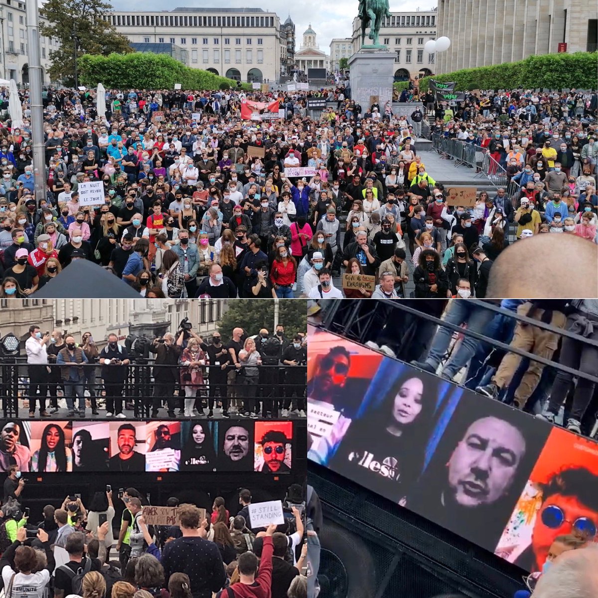 DJDADDYK's tweet photo. Bravo à tous pour cette manifestation pacifique aujourd’hui à Bruxelles pour aider à sauver nos secteurs de l’evenementiel ..j’espère que les cris d’alarmes seront entendus par nos dirigeants...
#force #stillalive #saveourevents #DaddyK
@djdaddyk @deejaynickisanchez https://t.co/QlnPt8CHvS