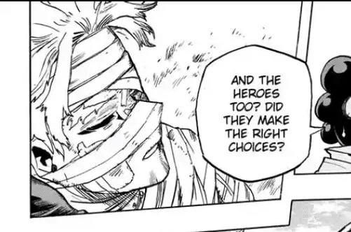 i like that hori constantly makes us question whether hawks decisions were justified or not 