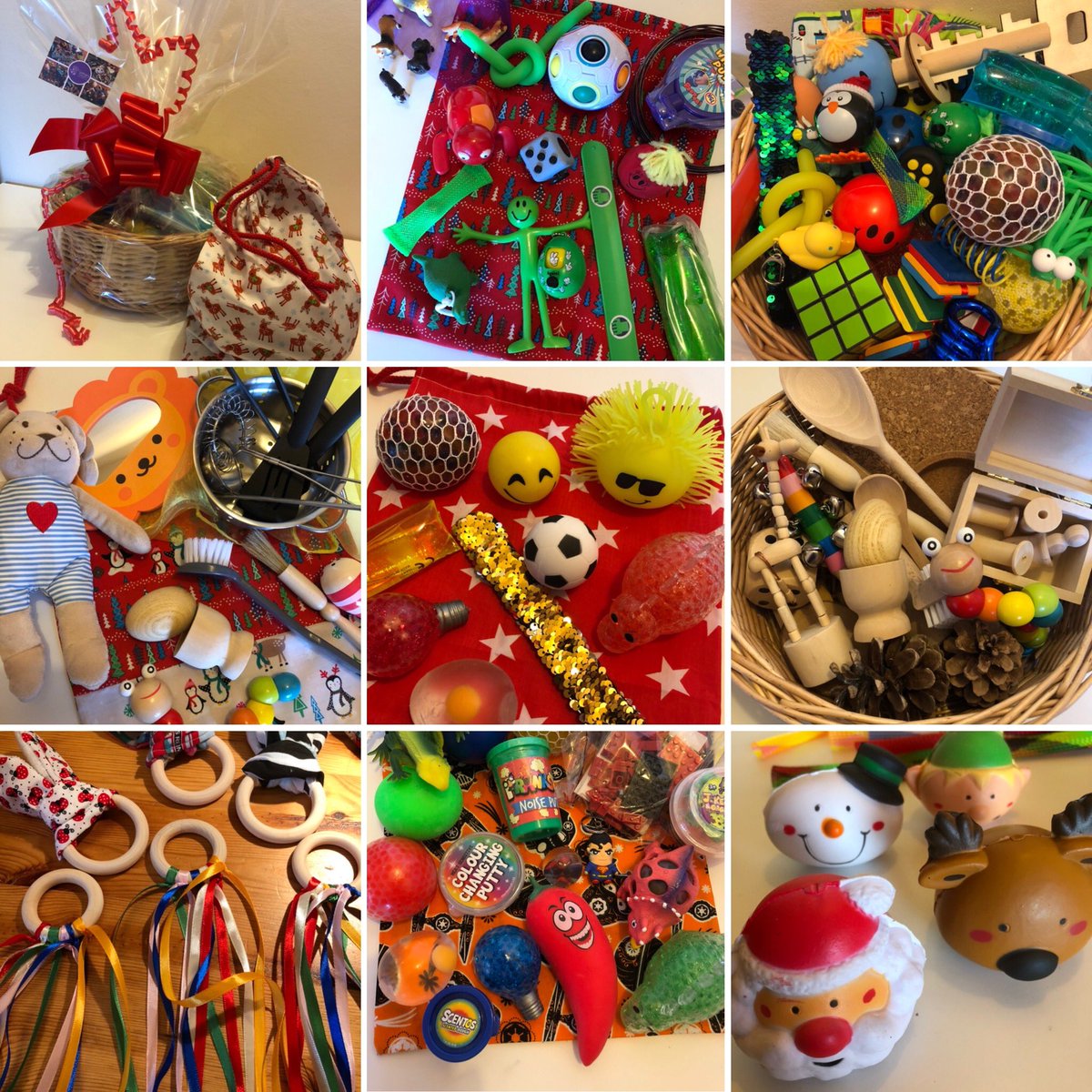 sensorytreasur's tweet photo. Excited to show you some of our Christmas orders
All packs are tailored for individual use 💜 #Christmasgifts #tailored #personalised #babygifts #teengift #memorygifts #fidgets #SEN #anxiety #MentalHealthMatters #calming #learning https://t.co/PcJ9JSJwH2