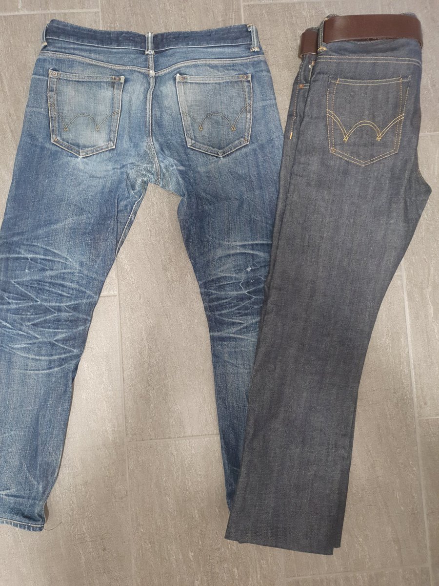 MladenDolic's tweet photo. Nakon godinu svakodnevnog i cjelodnevnog nosenja vrijeme je za nove farmerke #selfedge #selvage #denim https://t.co/fHPWLGDAge