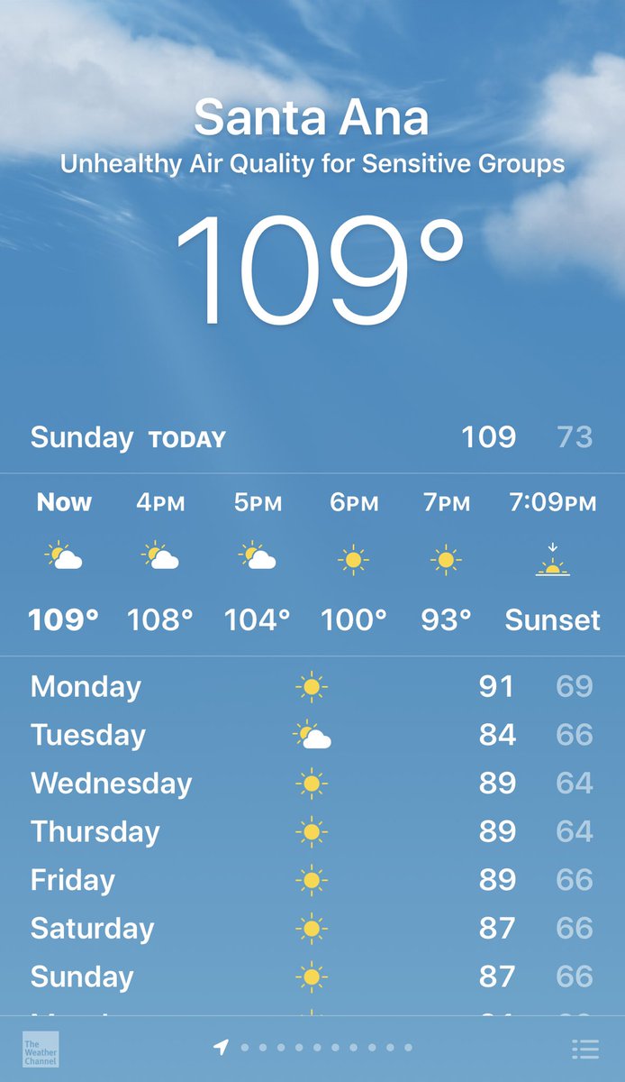 Life in the OC. This is nothing compared to other parts of the Southwest. Dear Ireland/UK, do you have room for one more and a cat?