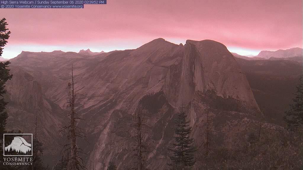 bethpratt's tweet image. Today’s @YosemiteNPS webcams with smoke from the  #CreekFire @YoseConservancy