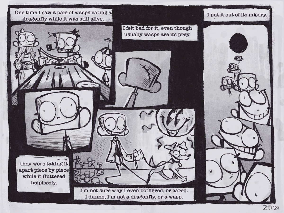 AFTER LONG LAST
my one-off comic is complete!!!
its about dragonflies and wasps, enjoy