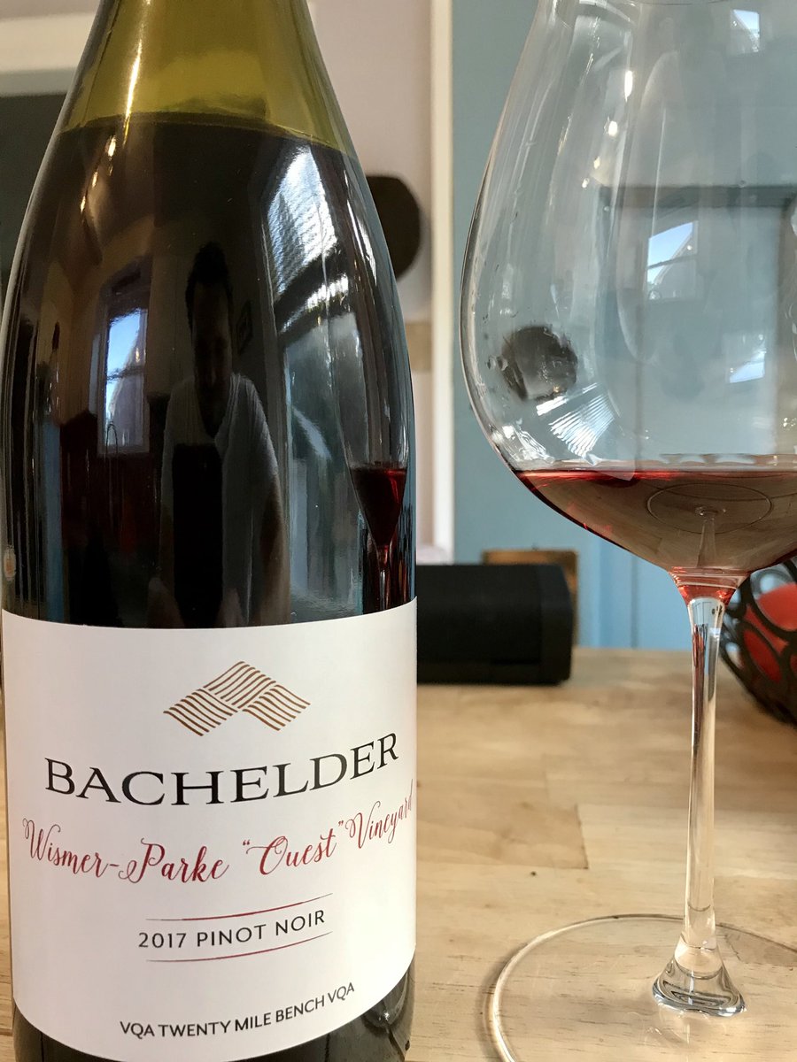 WINELIGHTMEDIA's tweet photo. Wow Amazing Pinot!  Maybe my favourite ⁦@Bachelder_wines⁩ I’ve tasted.  Cheers. https://t.co/EUsUCbfj6m