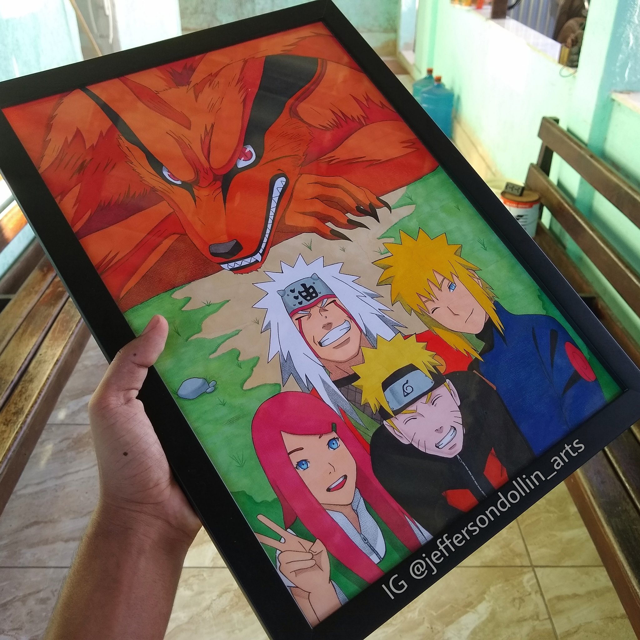 Como Desenhar Kurama e Naruto ✍ 