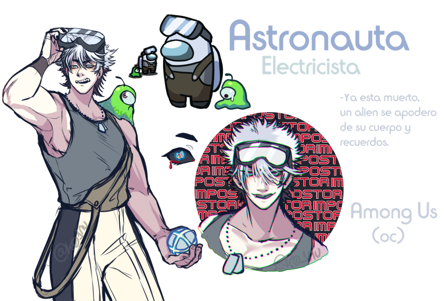 k01nu's tweet photo. él otro- y no haré otros, porque no uso los otros colores y_y (solo cuando es de random) #amongusfanart #amongus #amongusOC #art #astronauta #koinu #k01nu #originalcharacter 
Si hacen ocs de este juego- quiero verlos, QUIERO CHUSMEARLOS 😭 https://t.co/nBSOdQORyD